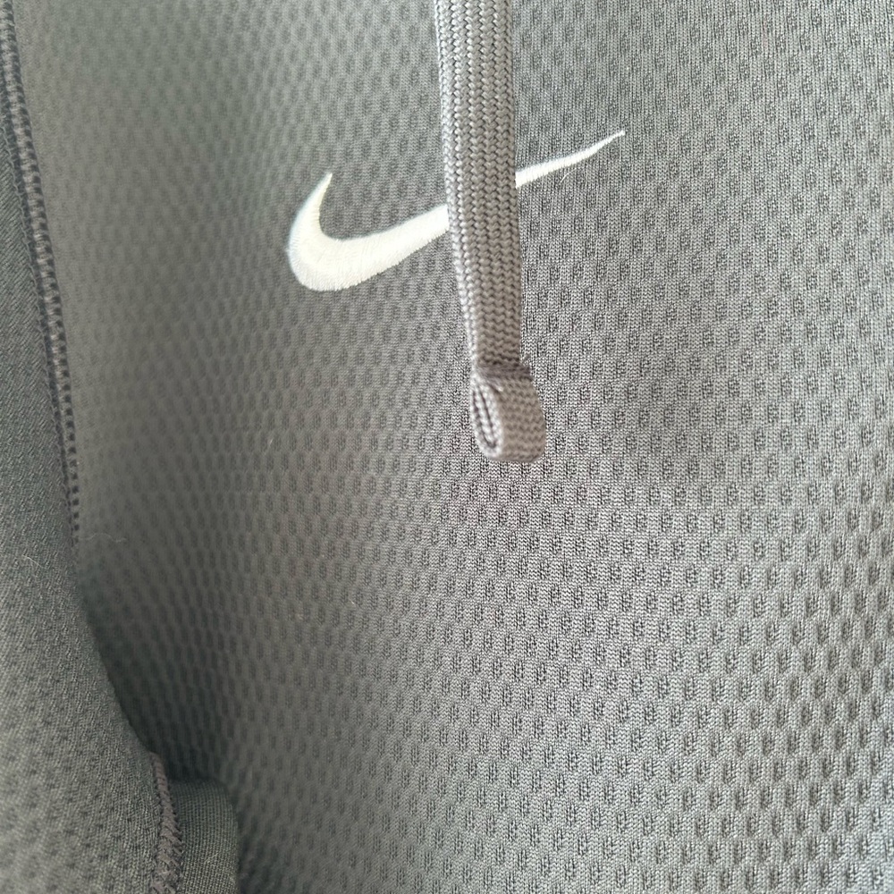 Nike Dark Gray Therma-Fit Ole Miss Zip-Up Hoodie - Picture 3 of 6